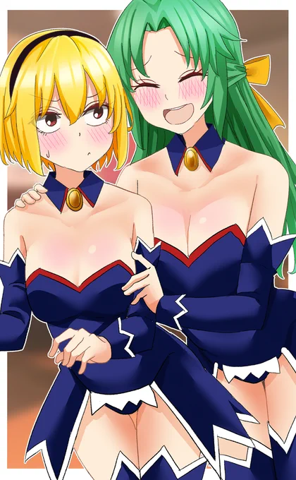 沙都子と詩音。 #ひぐらしFA