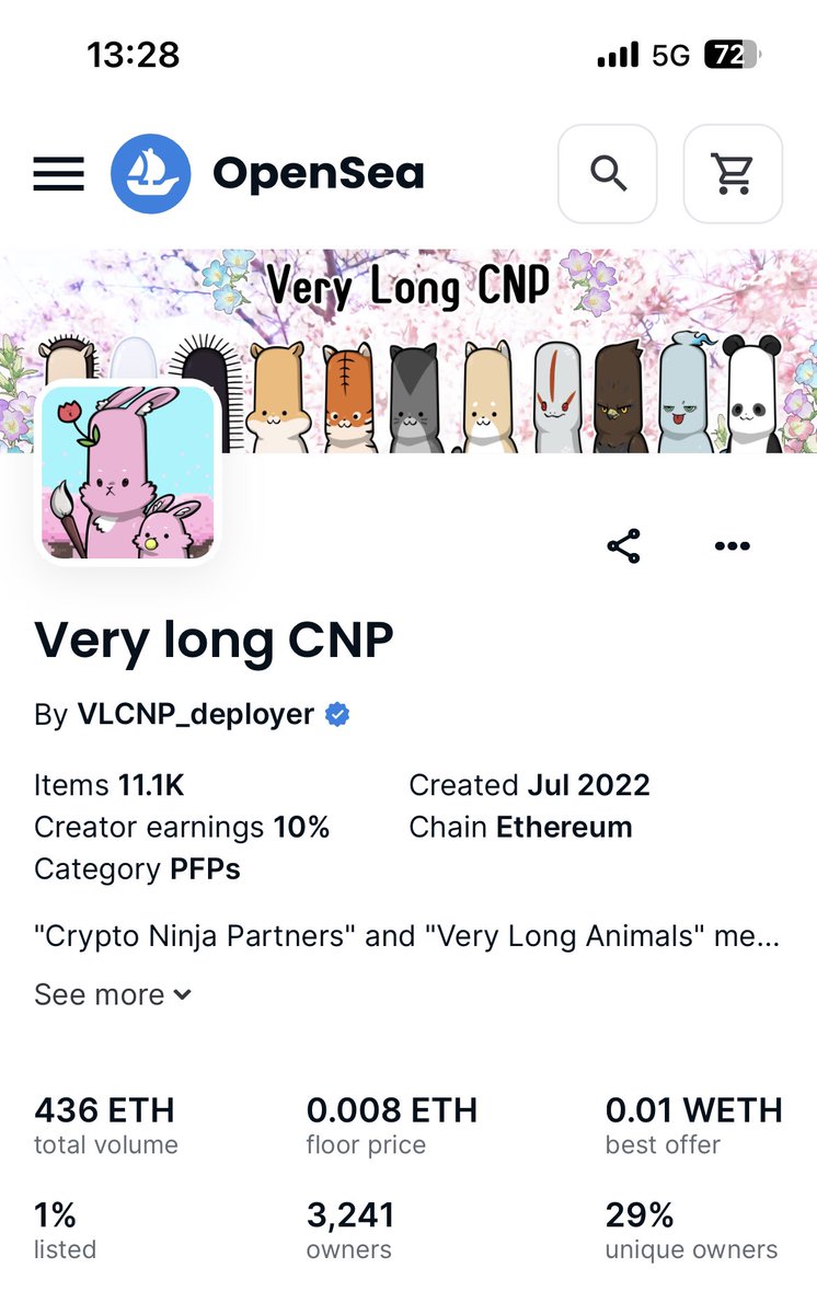 hattan0720's tweet photo. 今日の #CNP #CNPJ #VLCNP 
floor（最安購入可能)価格と
リスト率チェック　
6月19日

#CryptoNinjaPartners  0.67eth 
　0.9%
#CNPJobs  0.0372eth
　0.5%
※間も無くコントラクト移行！
#VeryLongCNP  は 0.008eth
　1%

@cnp_ninjadao @Fowler_virtual  @ujuuna999  @road_ninjart @l_mill_19 
#NFT https://t.co/MhuesdIxTt