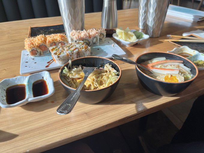 Went out for sushi with Mr. A today!  Excuse the Crocs, it was casual Senday❤️&zwj;🔥 https://t.co/3OTRKQ