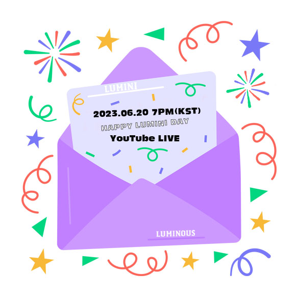 [YouTube LIVE] 🎉HAPPY LUMINI DAY✨

🔗youtube.com/@LUMINOUSOFFIC…

#루미너스 #LUMINOUS #LMN
#오늘_루미니_생일