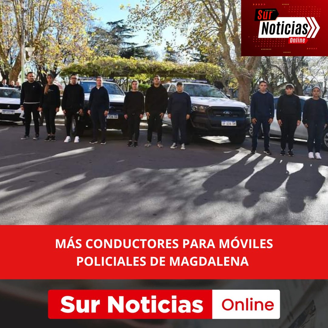 online_sur's tweet photo. NUEVOS CONDUCTORES PARA MÓVILES POLICIALES DE MAGDALENA. https://t.co/0GOrpcOa1n