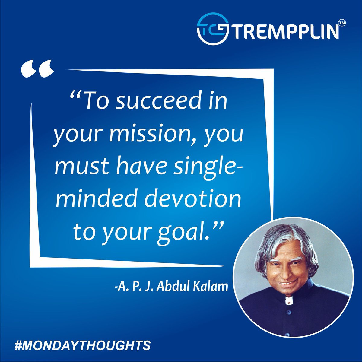 Happy Monday!
Have a great week ahead.😊👍
.
.
.
#Mondaythoughts #mondaymotivation #monday #mondaymood #motivation #mondayvibes #motivationalquotes #motivationmonday #mondaymorning #positivevibes #happy #goals #mindset #quote #trempplinacademy #trempplin #APJAbdulKalam