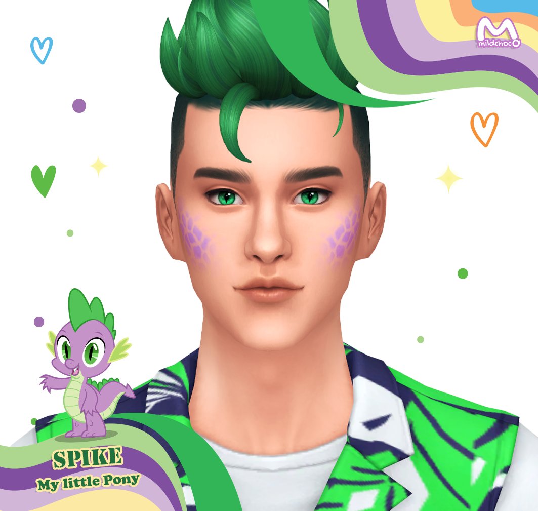 Mildchocco's tweet photo. 💜Twilight Sparkle &amp; Spike My Little Pony Sim🦄

ID Gallery : OHello_BrownieO 
Item name : ☆ Twilight Sparkle ★
Item name : ☆ Spike ★

#TheSims4 #mylittlepony #ShowUsYourSims https://t.co/XMPtqZIFCe