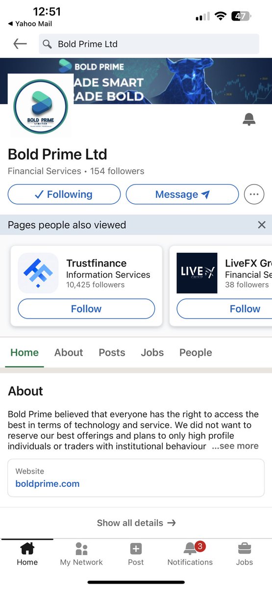 crikhn's tweet photo. @BoldPrime Done follow bold prime on linkedin profile, linkedin page, instagram, facebook, twitter and telegram. https://t.co/OxjejtDOhS