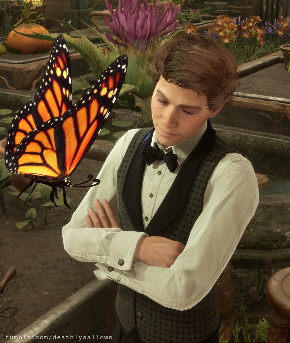 deathlysallows's tweet photo. 🌻🦋 #sebastiansallow #HogwartLegacy 
** link to full post in comments https://t.co/J8xlMNUg2T