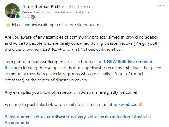 Do you know of any examples? Can you help?😃