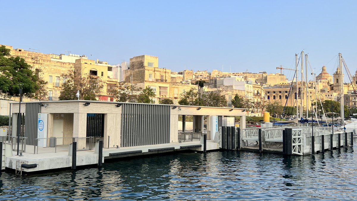 AlanMontanaro's tweet photo. It looks ready. They say it’s ready. Why isn’t the Senglea-Valetta ferry terminal being used yet? 
What’s the delay? 
#idontgetit https://t.co/tkQO9xV42u