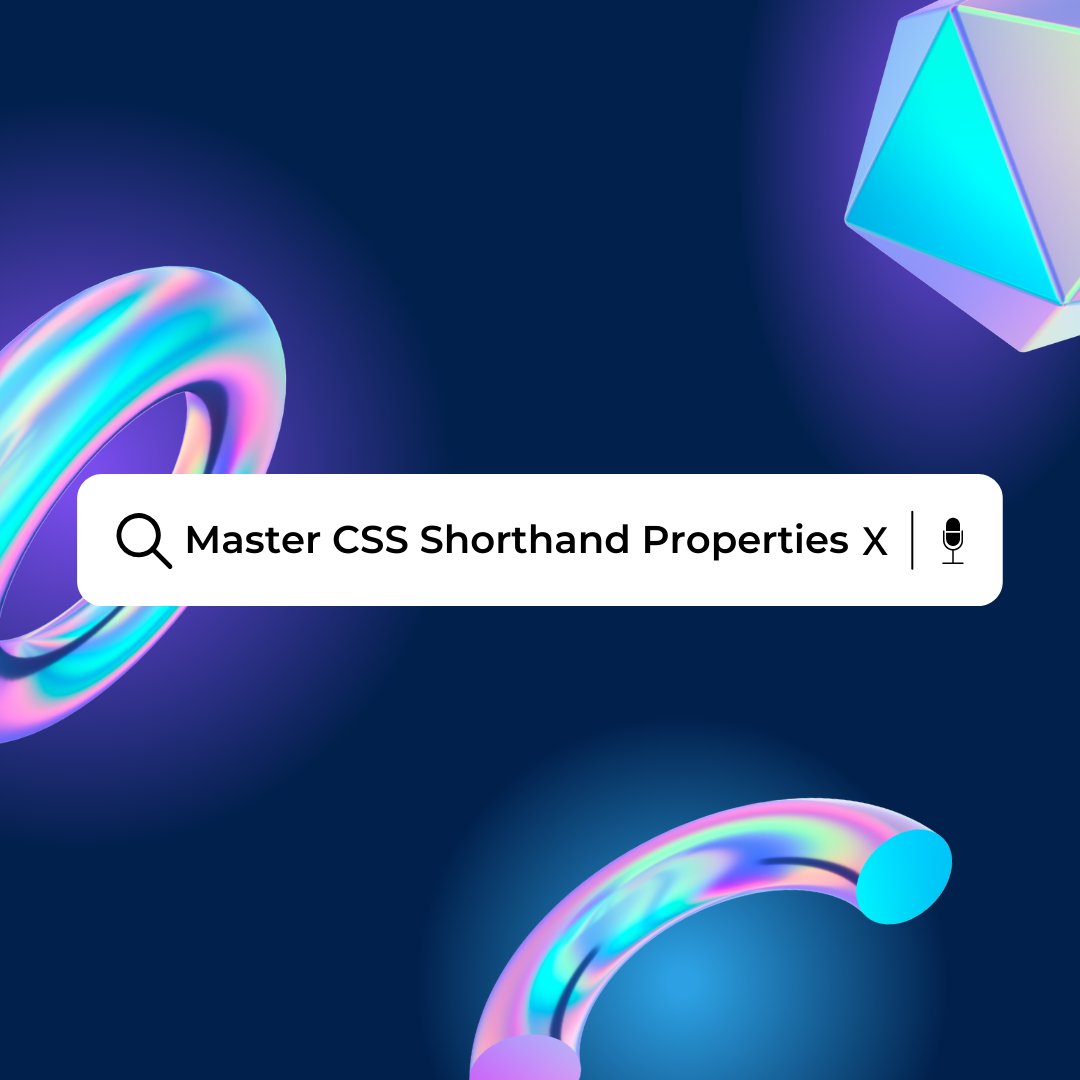 Mastering CSS Shorthand Properties: Tips and Tricks for Streamlining Your Code🚀
#DEVCommunity #CSS #webdevelopment