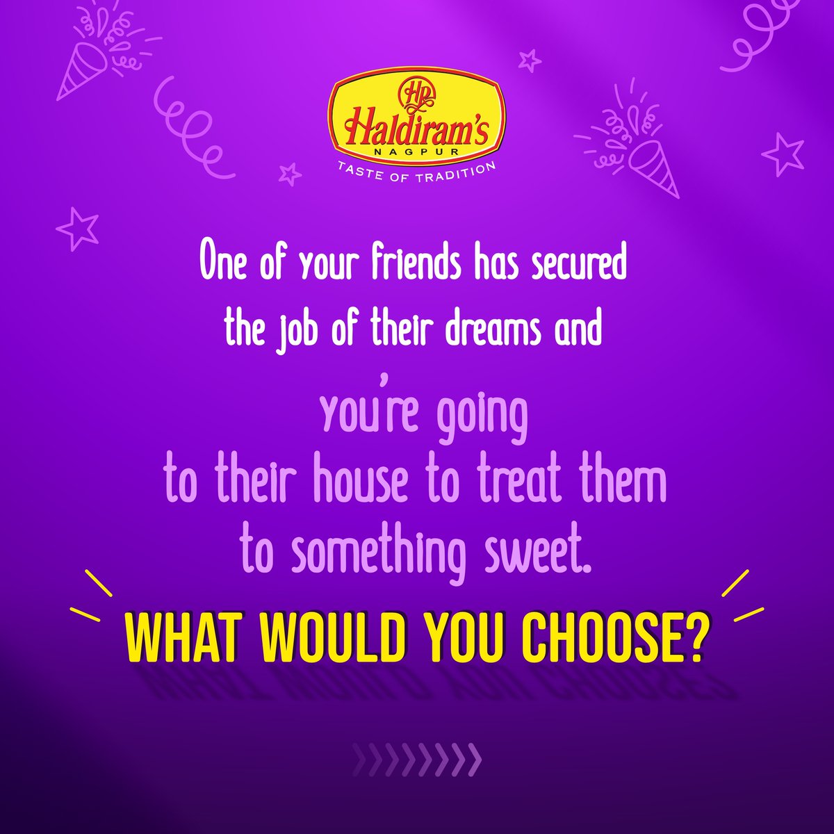 NagpurHaldirams's tweet photo. Celebrating wins with mithai is top tier desi behaviour!
.
.
.
#Haldirams #MyHaldiramsMoment #HaldiramsNagpur #foodlove #foodies #orangeburfee #kajukatli #wouldyourather https://t.co/0MGpQOx2P4