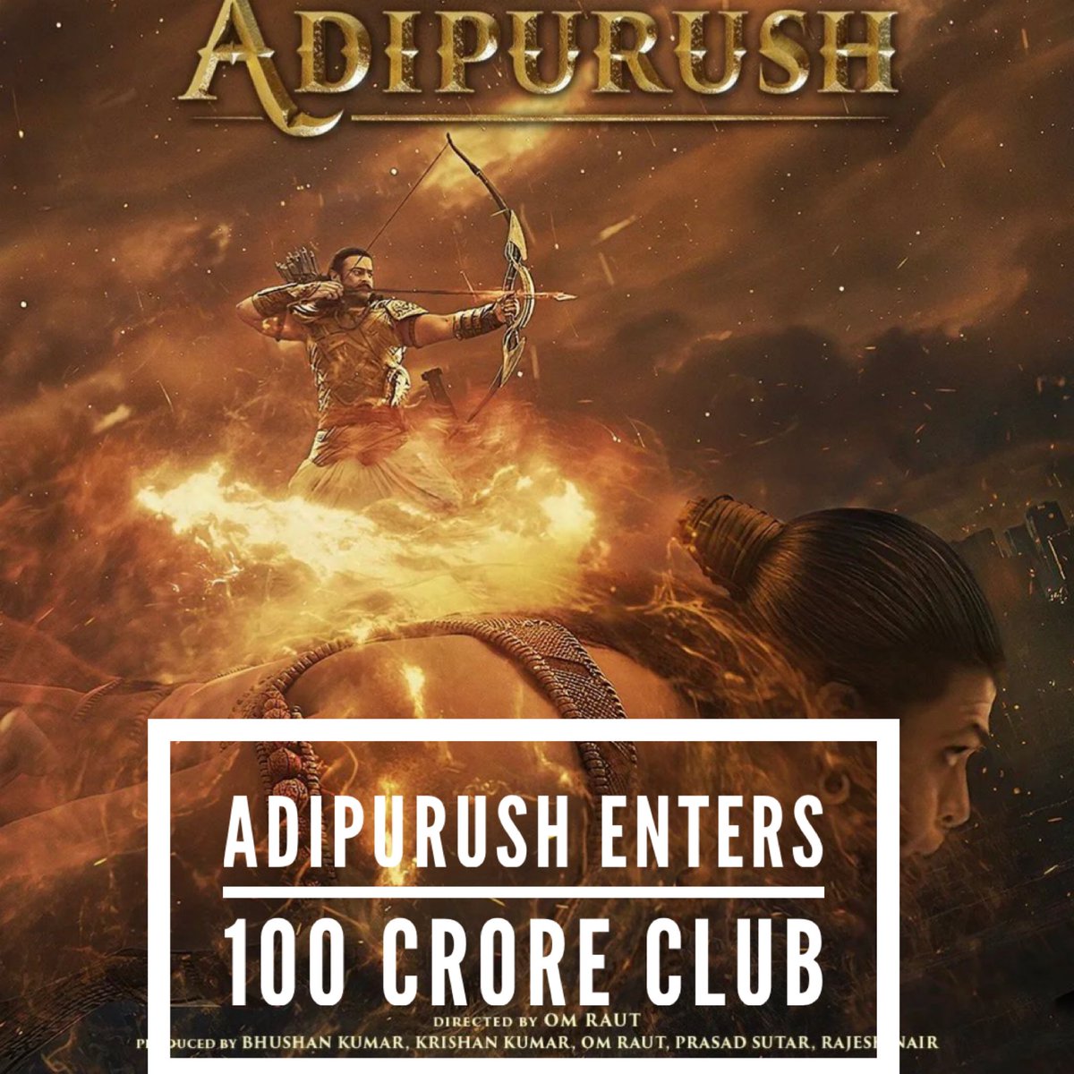 Tutejajoginder's tweet photo. #Adipurush (Hindi) does EXCELLENT business on Sunday, and enters #100CroreClub

Fri - 37.25 cr
Sat - 38 cr
Sun - 38.25 cr

Total so far - 113.50 cr https://t.co/3jhwxhpUQ1