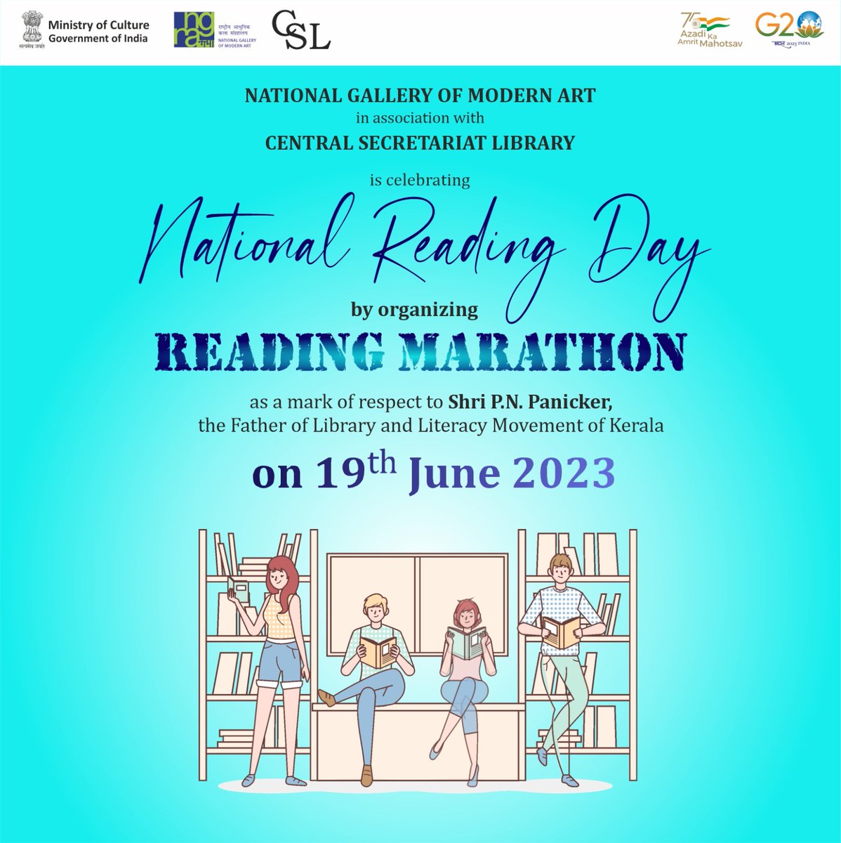 National Reading Day
#NGMA
#NationalReadingDay
#AmritMahotsav #MuseumsReimagined #ourcultureourpride