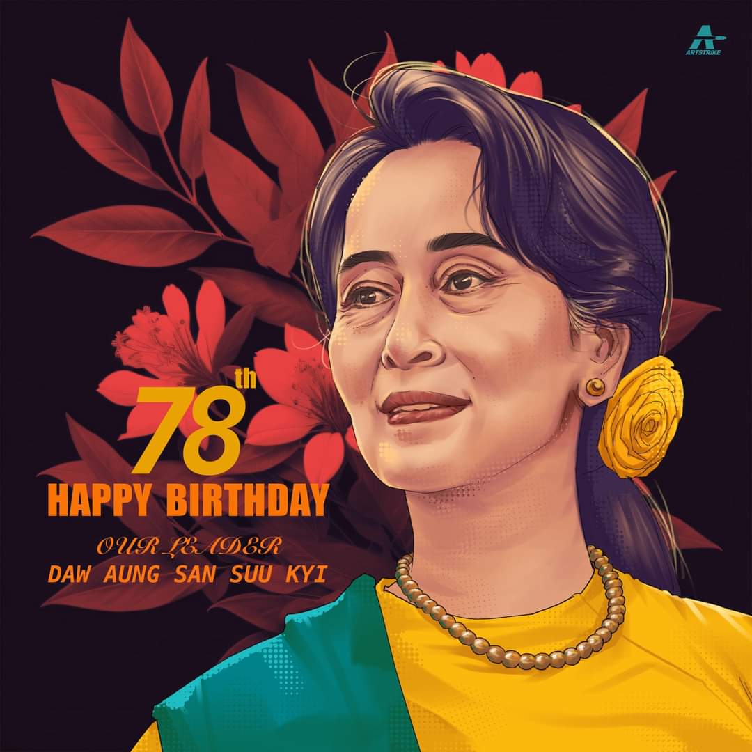 Happy birthday...  Aung san suu kyi# 