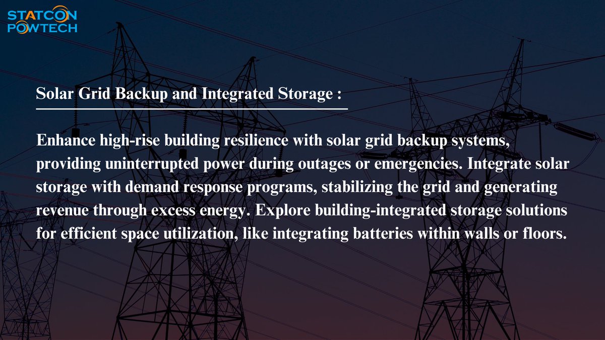 PowtechOfficial's tweet photo. Reaching New Heights of Sustainability: Empowering High-Rise Buildings with Solar Energy Storage​🌞
#statconpowtech #inverter #solar https://t.co/V2awtI3m3d
