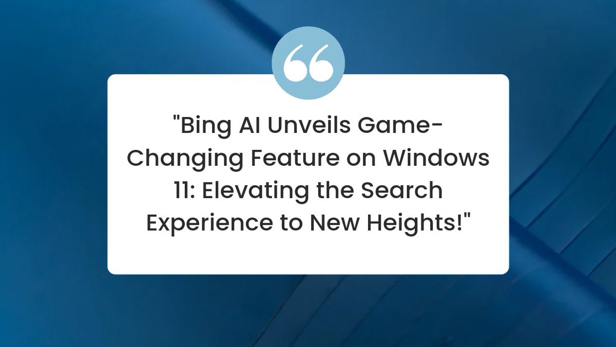 GitikaDeka_FOM's tweet image. #BingAI #Windows11 #SearchExperience