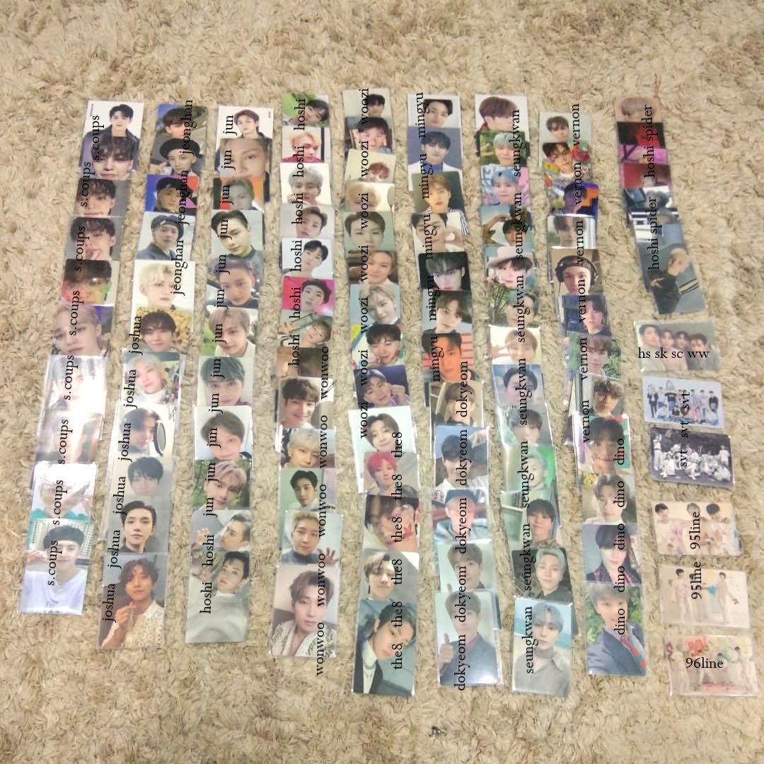 Hi! I nak let go all of my svt albums and pcs for free^^
**only need to pay for postage

Will pick 17 lucky malaysian carats :
1) 11 people - 1 album each + random 5 pcs
2) 6 people - random 9pcs

Boleh like and retweet sahaja🥰
📅until 10/7
 #pasarseventeenmy