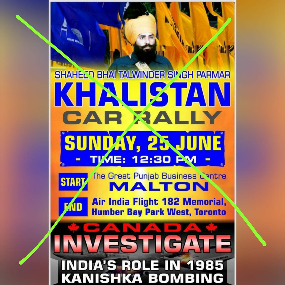 It is essential to identify and revoke the passports of individuals supporting #Khalistan who participate in this rally against #India. If they hold #Canadian citizenship, their entry into #India should be prohibited, and any properties they own in India must be seized.