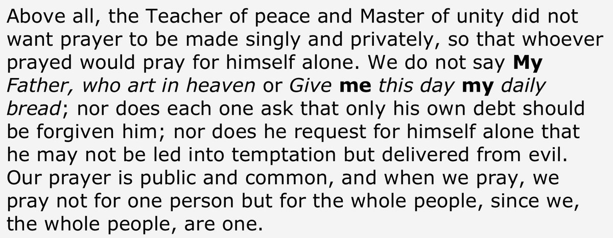 #DivineOffice #StCyprian #OurFather #PaterNoster #Prayer