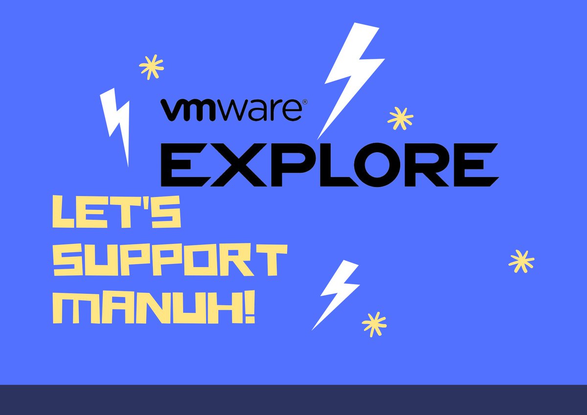 I’m looking for someone, roommate to split the cost of booking a room for this conference in Vegas. Please share 🙏🏽 till it reaches my helper.
#vexpert #vcommunity #vmug #doia #tanzuvanguard #VMwareExplore #VMworld