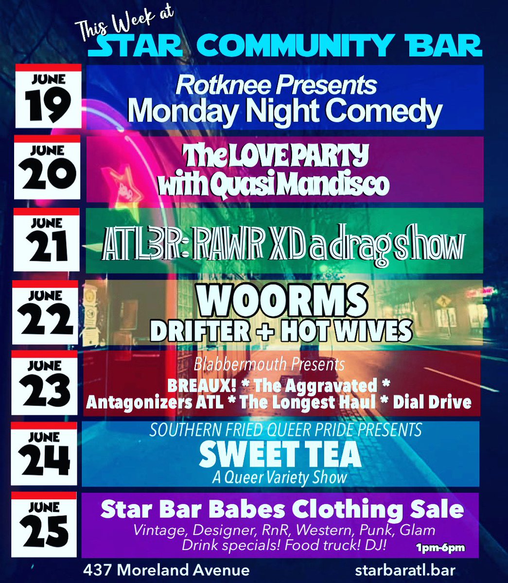 This week at your friendly neighborhood Star Bar