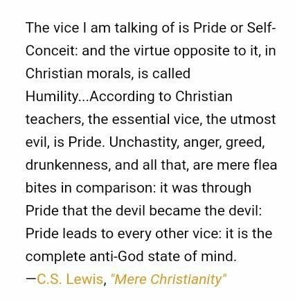 #Pride 
#CSLewis