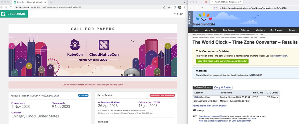 marcinstozek's tweet image. I know I should not wait till the last moment, but... @KubeCon_ @CloudNativeFdn call for papers closed an hour earlier than it should :(
#KubeCon #KubeCon2023 #CNCF
