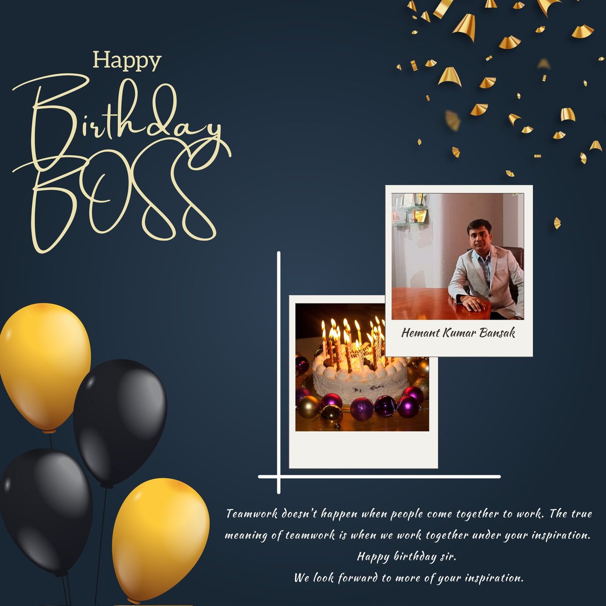 MoarconL's tweet photo. Under your guidance we have achieved the greatest learnings and milestones. Happy birthday, boss! https://t.co/LsGNZQMt4S