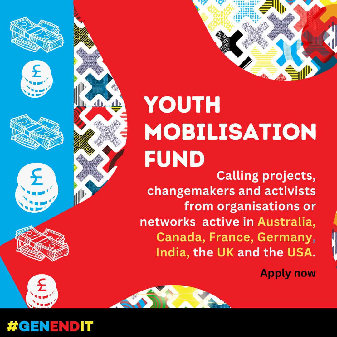 💥➡️Last week to apply #GenEndIt👇 Shout out and share to those who could use the 💷💸 for action💥 Small flexible grants. Between 200 and 1000 GBP. Available to young people > Under 30. To support their HIV & SRHR campaign activities. Grant open to those in countries listed.