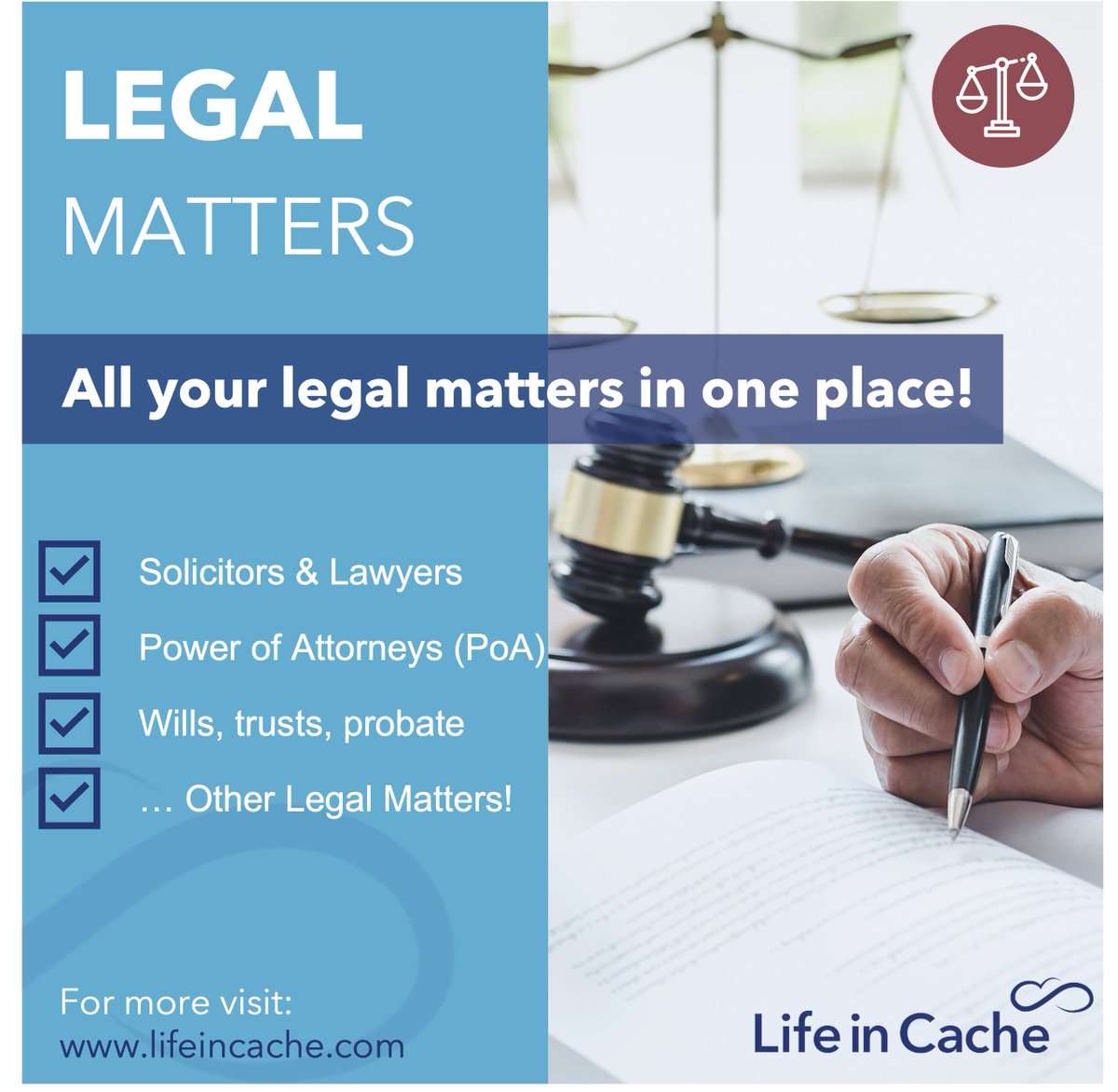 Life in Cache - Legal Matters

Get all your legal matters in one place!

Visit: lifeincache.com

#Legal #Solicitors #Lawyers #Trusts #LifePlanning #Management #NextGen

<a href="/itrustassure/">iTrust • The Speak Up Specialists</a> <a href="/BerladGraham/">Berlad Graham Solicitors</a> <a href="/vanillaweb/">Paul Andrews</a> <a href="/CicWise/">Worldly Wise CIC</a> <a href="/KotakLaw/">Kotak Law</a> <a href="/Clevy_Law/">Colin S. Levy</a> <a href="/LawAmbition/">Law Firm Ambition</a> <a href="/step_legal/">Step Legal Solicitors</a>