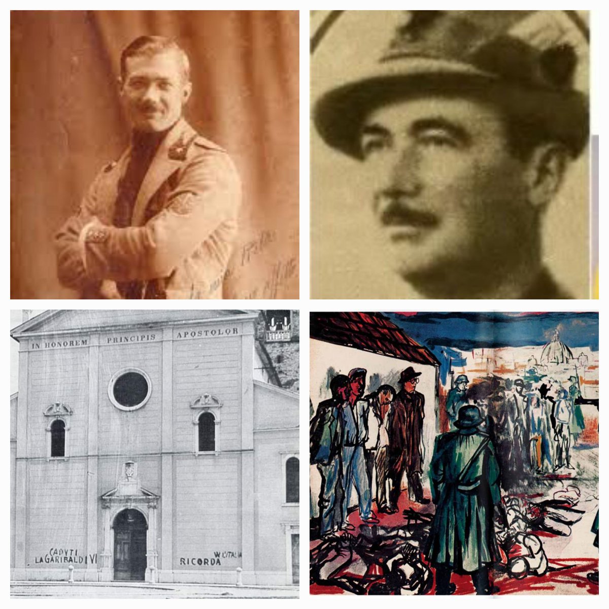 Teresa02247224's tweet photo. A Feltre trucidati barbaramente dai nazifascisti la notte del 19 Giugno 1944
I #CompagniPartigiani
Angelo ZANCANARO
ROMANO COLONNA
Oldino DE PAOLI
Pietro VENDRAMI
Luciano ZANCANARO eccidio noto come #lanottediSantaMartina
Morti per la nostra libertà 🌹✊🏻🌹
#AndreaMarano https://t.co/5ZVsE8cEZE