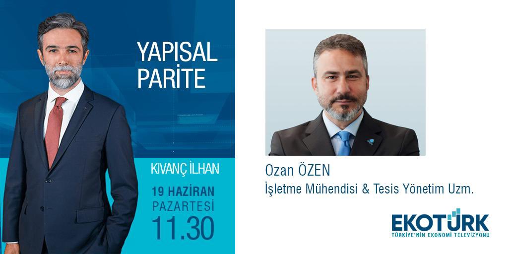 Bugün 19 Haziran 2023 Saat: 11.30 da Ekotürk TV'de  <a href="/Ekoturktv/">EKOTÜRK</a> 
Mimari Tasarımcı Sayın Kıvanç İlhan'ın  <a href="/kivancilhan/">Kıvanç İLHAN</a> hazırlayıp sunduğu 
"Yapısal Parite"   @yapisalparite programındayım. 

Canlı yayın: tr.ee/9T0DZ34Vt1 

ekoturk.com/canli-yayin/