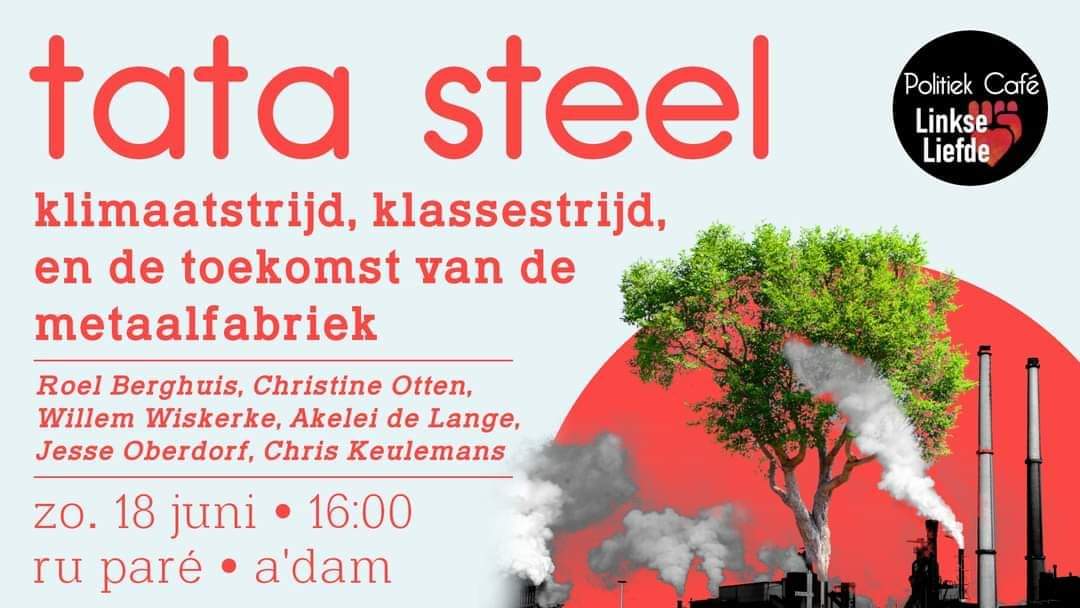 roel_berghuis's tweet photo. Het was een fijn gesprek met journalist Chris Keulemans over het verleden, heden en de toekomst van @TataSteelNL 

"Tijd voor een nieuwe coalitie tussen milieubeweging, vakbeweging en wetenschap" 

@LiefdeLinkse @pare_ru #klimaat https://t.co/TX5QjhqXZW