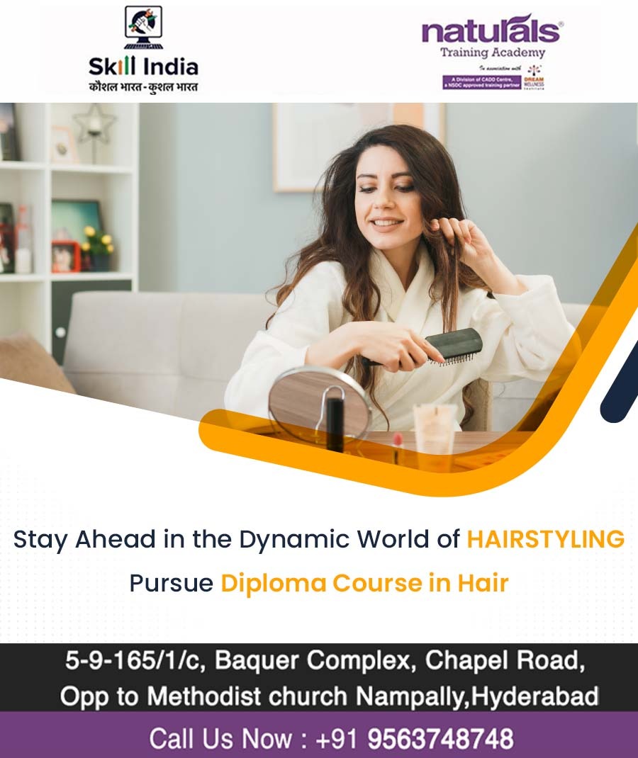 Stay abreast of the latest trends and techniques in the industry and unleash your creativity like never before. Join today, our finest diploma course in Hair: 9563748748. #HairDressing #Hairstyling #ProfessionalCourses #GroomingCourses