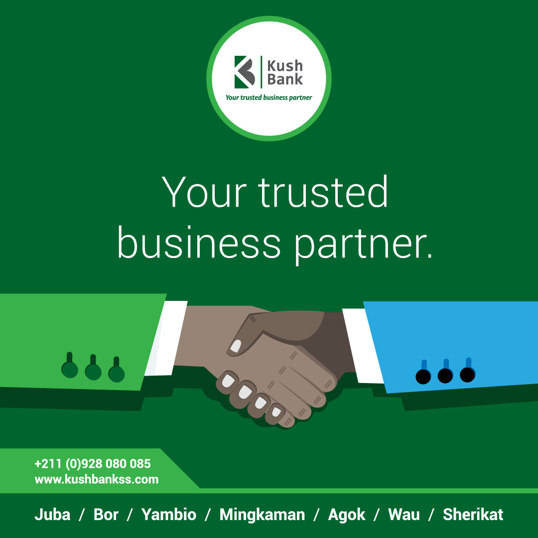 We appreciate your choice to bank with us. 

For any comments, complaints, or compliments – please DM us through any of our social media platforms or call us on +211 928 080 085. 

#HappyToServe

#NoFee2023* 
#KushBankSS 
#YourTrustedBusinessPartner