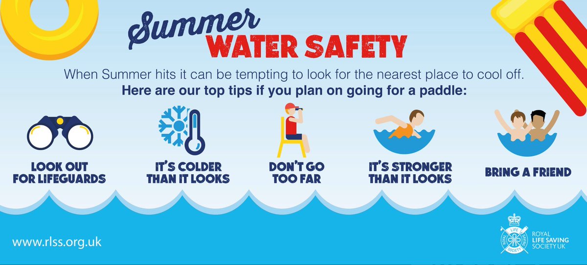 Drowning is a leading cause of child accidental death.. Keep your family safe this summer with the <a href="/RLSSUK/">Royal Life Saving Society UK - RLSS UK</a> summer water safety messages.

Visit: ow.ly/R9MO50OQfpK