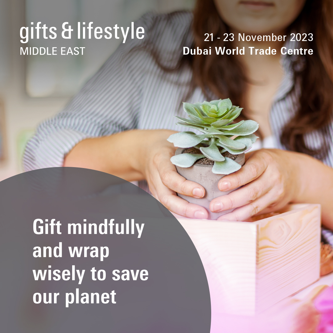 Discover the power of sustainable gifting! 🌱✨ From eco-friendly packaging to mindful choices, let's make every gift count. Together, we can create a greener future. 🌍💚
 
#giftslifestyleMEA #GiftsAndLifestyle #SustainableGifting #GiftMindfully #SaveOurPlanet