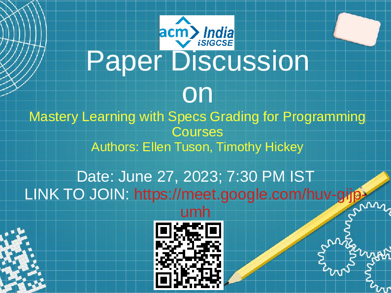 isigcse's tweet image. In the forum, we discuss recent papers presented in top SIGCSE conferences. The discussion forums are open to anybody who wants to participate and discuss computer science education research. Feel free to forward the message to interested people.