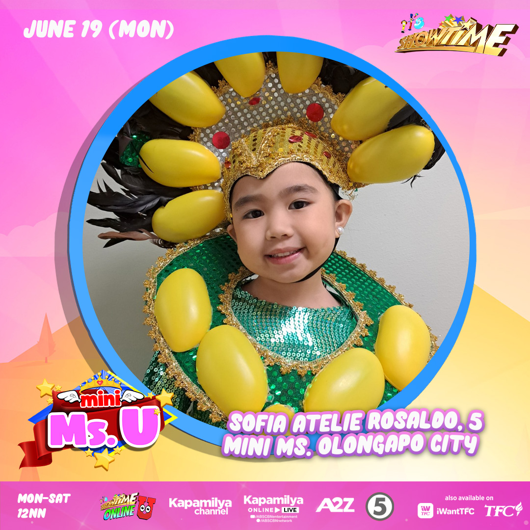 itsShowtimeNa's tweet image. 👑 CUTIE-QUEEN #3 - Sofia Atelie Rosaldo 

#MiniMsUonShowtime 
#MiniMsU 

Subscribe na sa youtube.com/@itsShowtimeNa
Follow us on Tiktok tiktok.com/@itsShowtimeNa