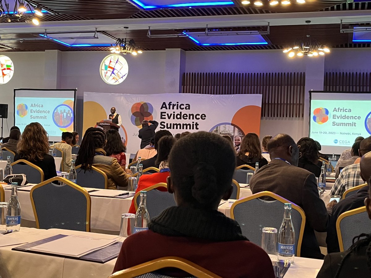 fitsumzewdu's tweet photo. Kicking off #AES2023 with @dr_njuguna of @NIERA_EA @CEGA_UC welcoming message https://t.co/zt0tE2ISXx