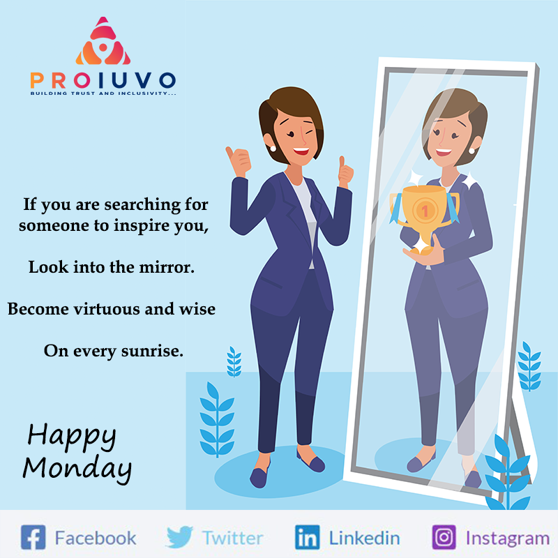Welcome to another productive week. 
 
HAPPY MONDAY

Visit our website - proiuvo.com

#proiuvo #sap #mondayquote #motivationalquote #motivation #productiveweek #happymonday #team #growth #inspiration #wise