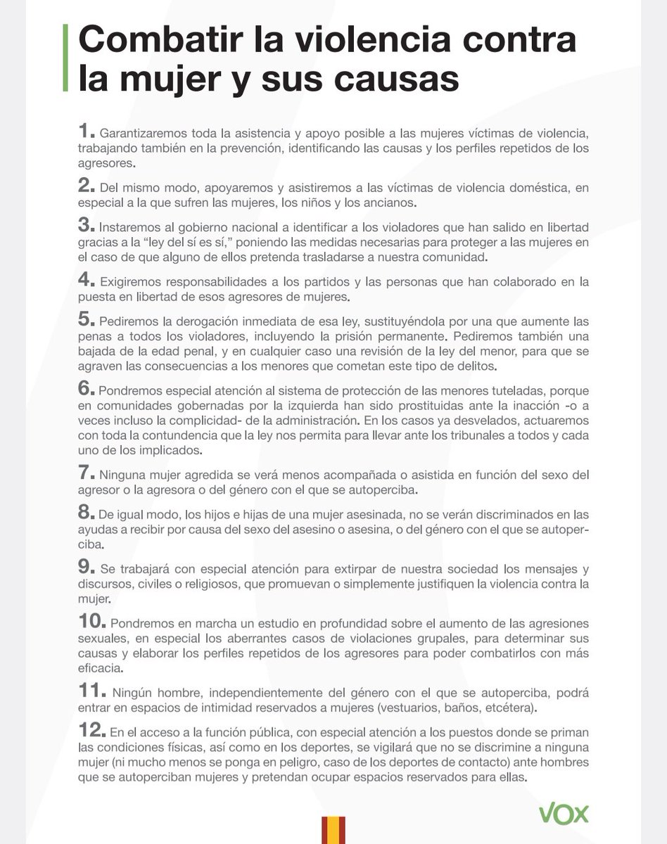 Santiago Abascal 🇪🇸 (@santi_abascal) on Twitter photo Ante la campaña repugnante desatada por la izquierda, y seguida por parte del PP y sus terminales, hemos recopilado algunas medidas que desde hace tiempo proponemos  para proteger a las mujeres. Cada día que pasan bajo Sánchez están más amenazadas. Este sería un buen comienzo Ante la campaña repugnante desatada por la izquierda, y seguida por parte del PP y sus terminales, hemos recopilado algunas medidas que desde hace tiempo proponemos  para proteger a las mujeres. Cada día que pasan bajo Sánchez están más amenazadas. Este sería un buen comienzo