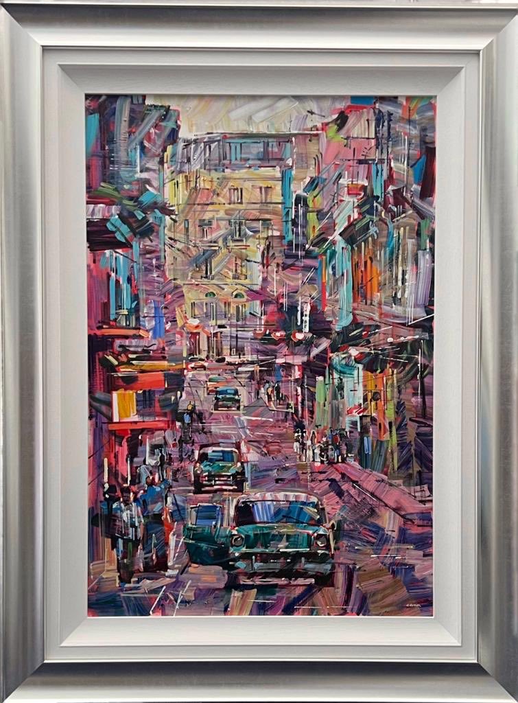 No #mondaymorningblues with this original, vibrant “Havana Street” scene by Colin Brown. Checkout our website for more information or call into our gallery on Berry Lane. Open 10-5pm for all your art & framing needs #LancsBusinessRT ⁦@Live_RV⁩ ⁦@LancashireHour⁩ 🎨
