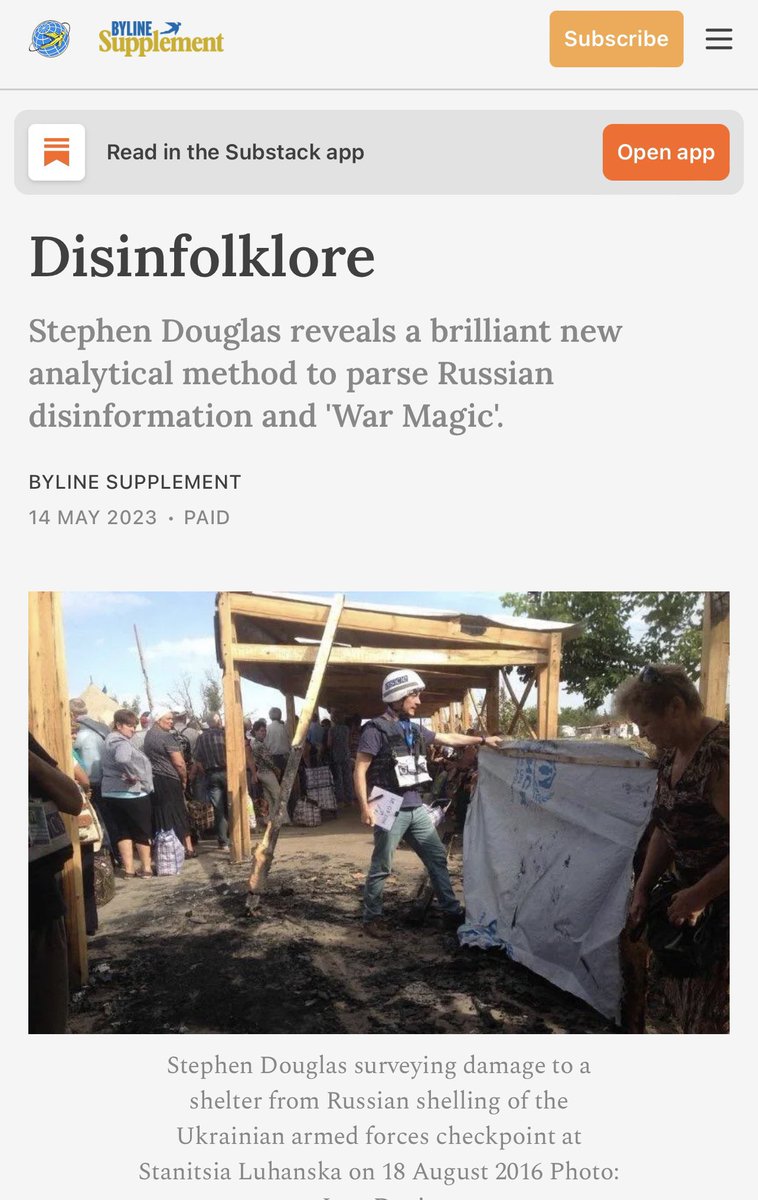 DecodingTrolls's tweet photo. ⚡️Disinfolklore is a powerful new analytical method we can all use to identify, parse, and then counter all kinds of Disinformation, including Ruschist Nazi Disinformation. 

The first chapter of Disinfolklore was published in May 2023 in an English online news magazine @BylineTimes @Byline_Media . 

Here’s the first of an occasional series of implementing aspects of the method on the fly and in the wild: https://t.co/0pbzp83hya 

h/t @exileoftza for the fellorki and shark image.