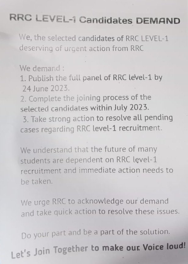 Aetesamulquadir's tweet photo. #RRC_ER_level_1_PANEL_DO_JOINING_DO 
#RRC_ER_Joining_Do
Why RRC ER Sleeping?
@EasternRailway 
@AshwiniVaishnaw
@RailMinIndia https://t.co/BfltEHd5BG