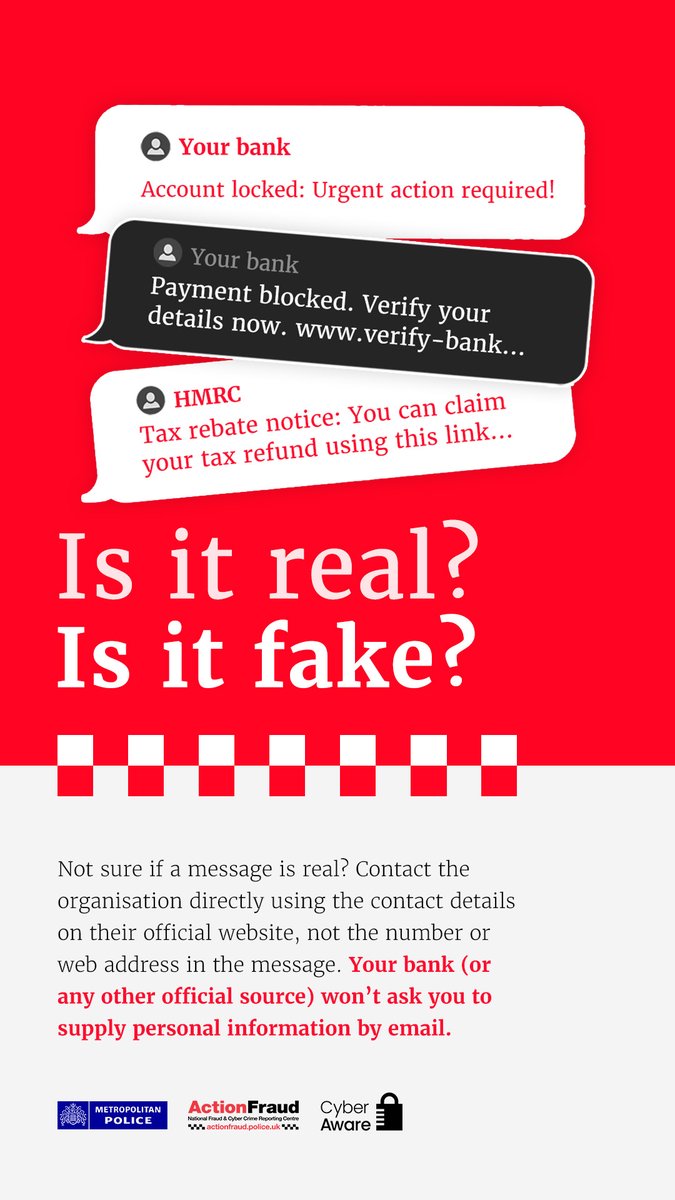 Think before you click to #cyberprotect yourself and your money.  🖱️💳

And remember to #ReportThePhish - actionfraud.police.uk