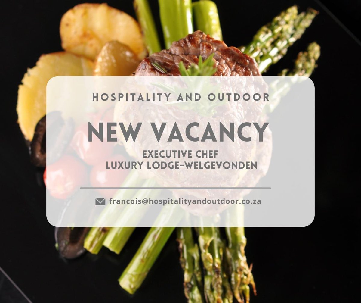 To Apply: lnkd.in/dZVW8aJJ

#hospitality #foodandbeverage #lodgemanagement #hospitalityindustry #hospitalityjobs #hospitalitycareers #hospitalityrecruitment #hospitalitymanagement #hospitalityandoutdoor #safari #safarilodge #executivechef #chef #headchef