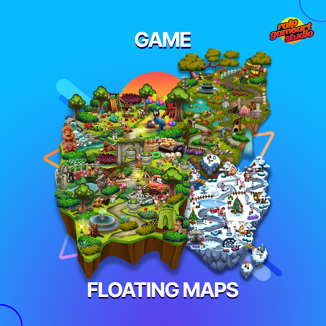 ralpgames's tweet photo. At RALP Game Art Studio, we specialize in creating beautiful and immersive floating map art designs to bring an entertaining experience to our players.

#Ralpgame #Ralpgames #gameart #2D #3D #gameassets #floatingmaps #gamemaps https://t.co/HMBREi4CLz
