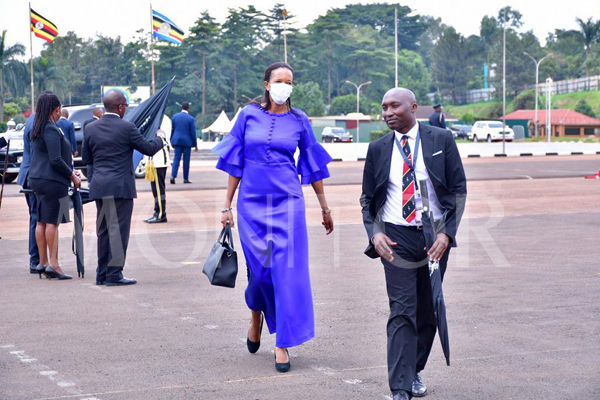 Government officials and other guests arrive at Kololo ceremonial grounds in Kampala for the State-of- the-Nation address #MonitorUpdates #SONAUG2023 📸 David Lubowa