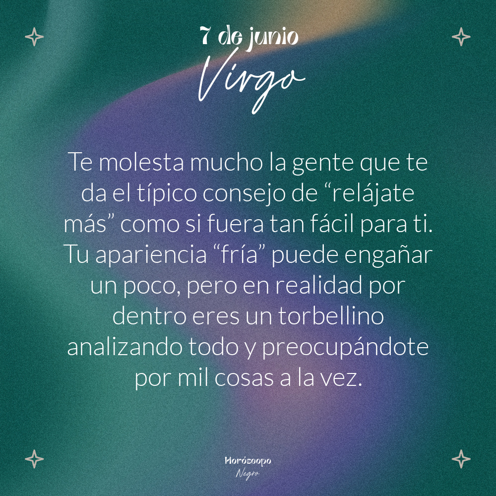 ✨♍✨ #virgo #horoscoponegro