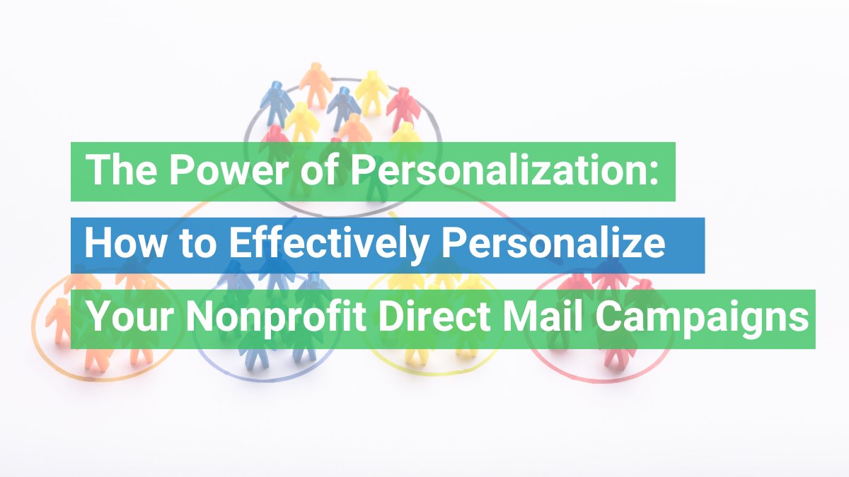 GivingMail's tweet image. In the realm of nonprofit direct mail campaigns, personalization has emerged as a key strategy to engage donors, foster meaningful connections, and drive response rates. By tailoring your messaging tothe unique preferences and characteristics of

blog.givingmail.com/?p=2468