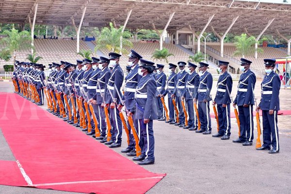 A security parade at Kololo ceremonial grounds in Kampala ahead of the State-of- the-Nation address #MonitorUpdates #SONAUG2023 📸 David Lubowa